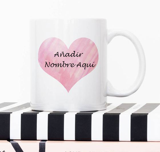 agregar nombre en taza romantica modelo - agregar nombre en taza romántica