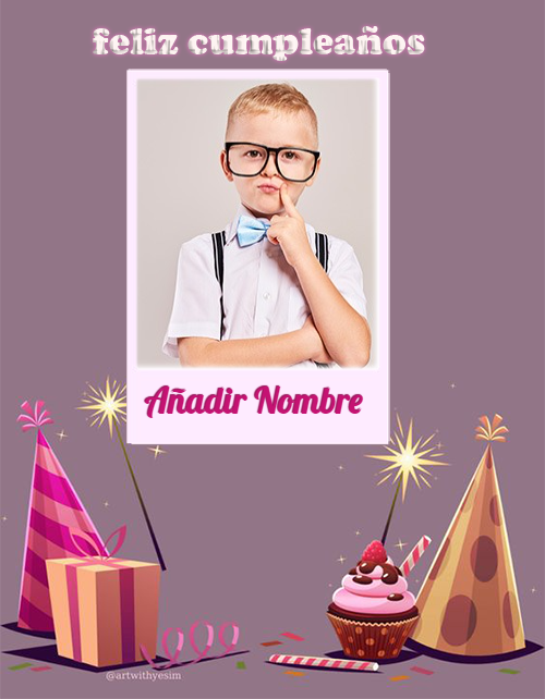 tarjeta de feliz cumpleaños con nombre marco para fotos con nombre 11 - tarjeta de feliz cumpleaños con nombre