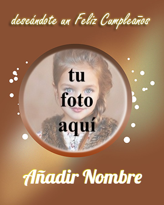 tarjeta de cumpleaños de oro marco para fotos con nombre 12 - tarjeta de cumpleaños de oro