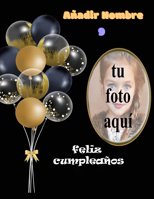 agregar nombre y edad en la tarjeta de cumpleaños marco para fotos con nombre 2 - agregar nombre y edad en la tarjeta de cumpleaños