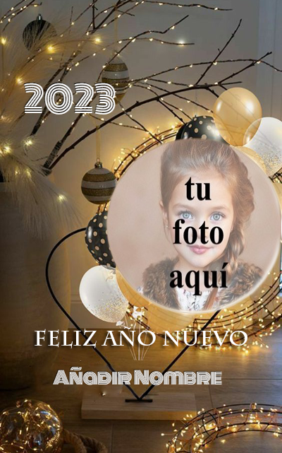 marco para fotos con nombre 8 - Foto feliz año nuevo agregar nombre y año