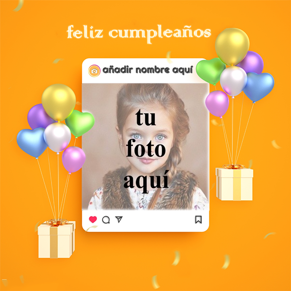Publicación de Instagram de feliz cumpleaños con foto y nombre torta texto 34 - Publicación de Instagram de feliz cumpleaños con foto y nombre