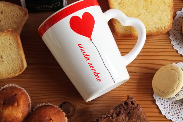 Escribe el nombre en la taza foto romántica Escribe el nombre en la taza foto romantica - Escribe el nombre en la taza foto romántica